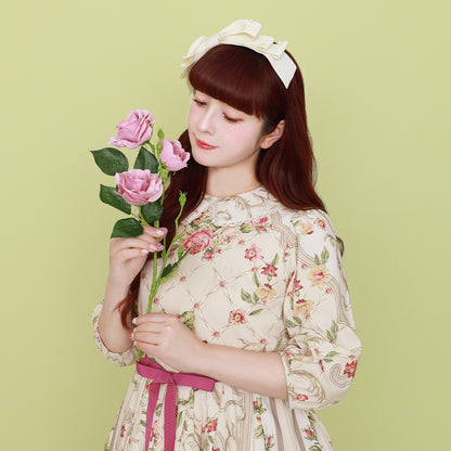 ロゼスカーフワンピース