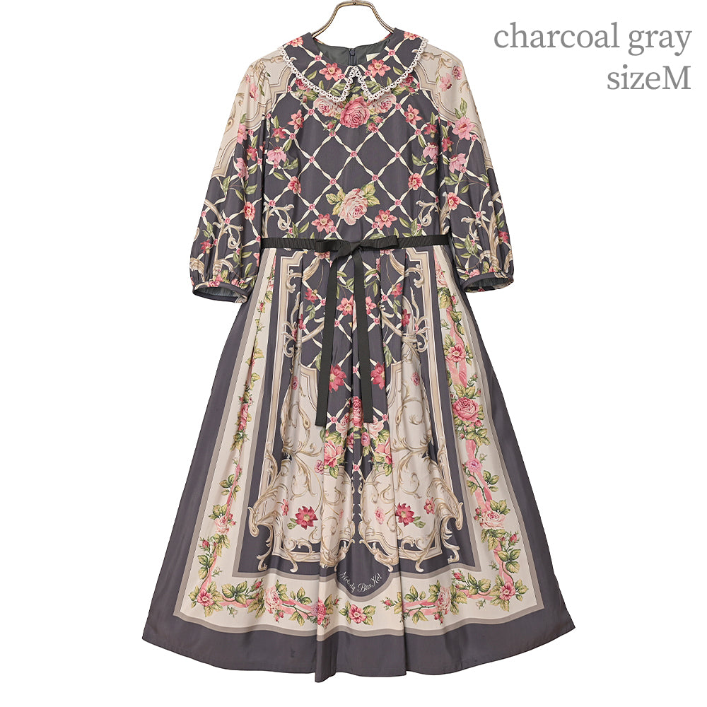 ロゼスカーフワンピース