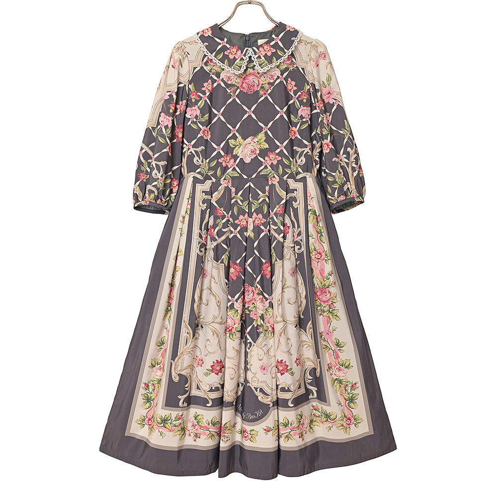 ロゼスカーフワンピース