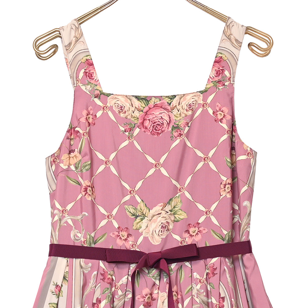 ロゼスカーフジャンパースカート