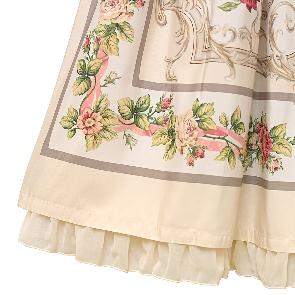 ロゼスカーフジャンパースカート