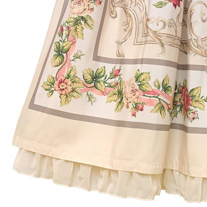 ロゼスカーフジャンパースカート