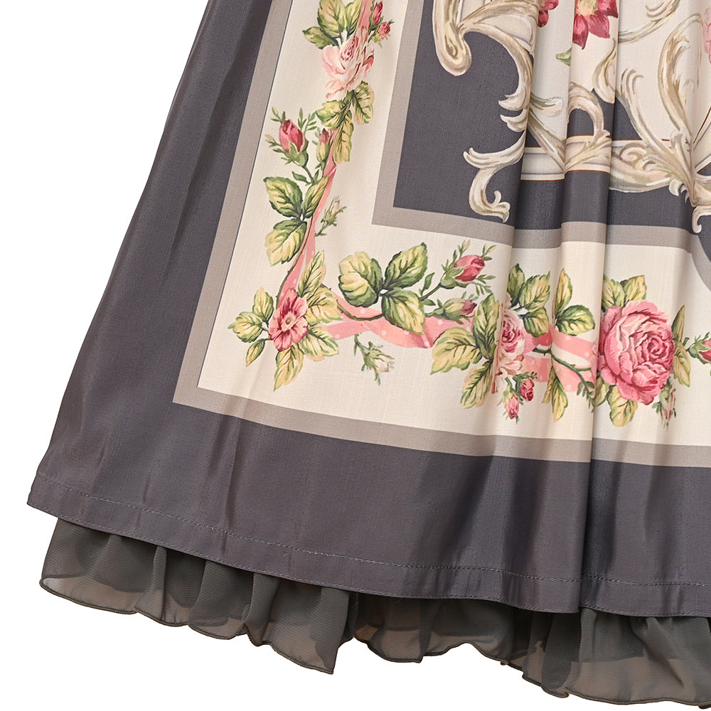 ロゼスカーフジャンパースカート-Melody BasKet(メロディーバスケット