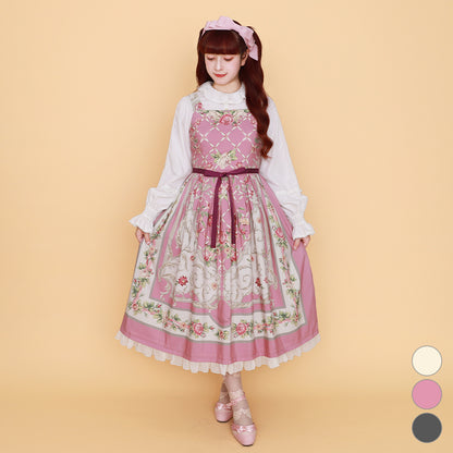 ロゼスカーフジャンパースカート