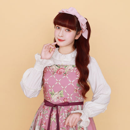 ロゼスカーフジャンパースカート