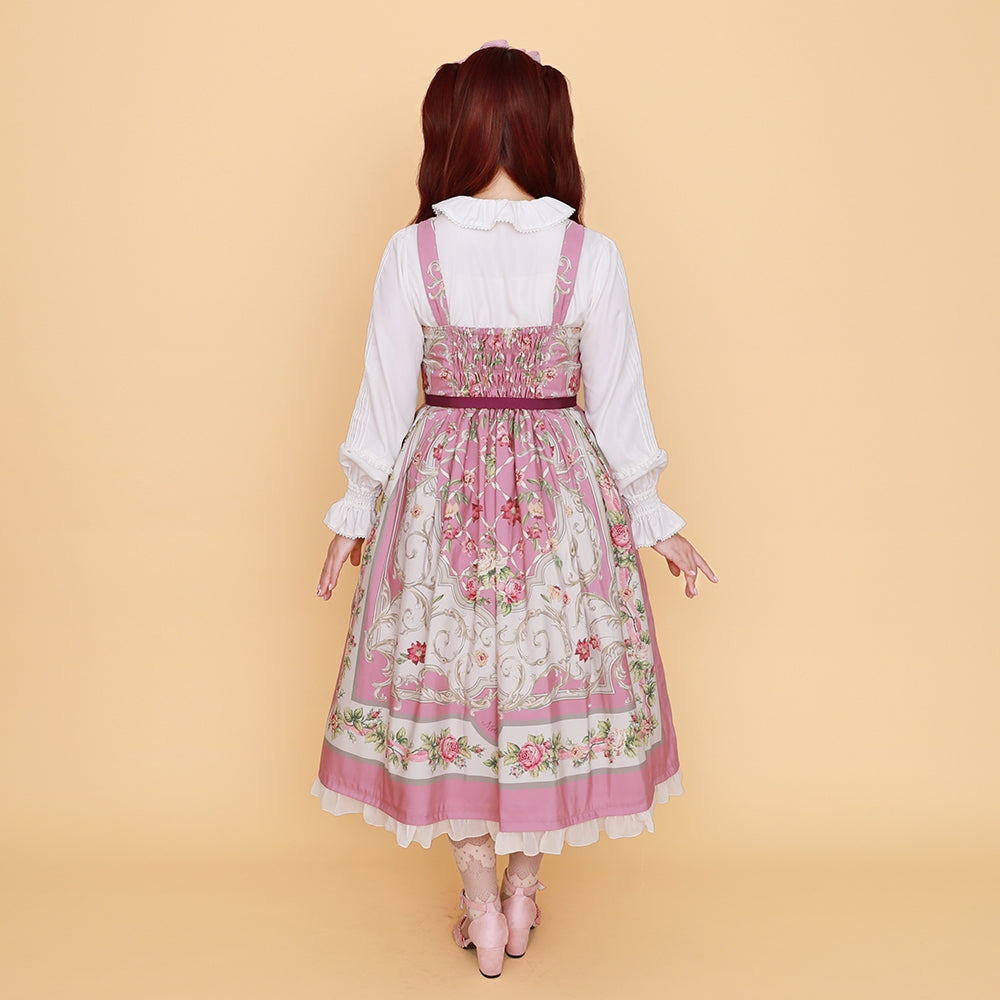 ロゼスカーフジャンパースカート