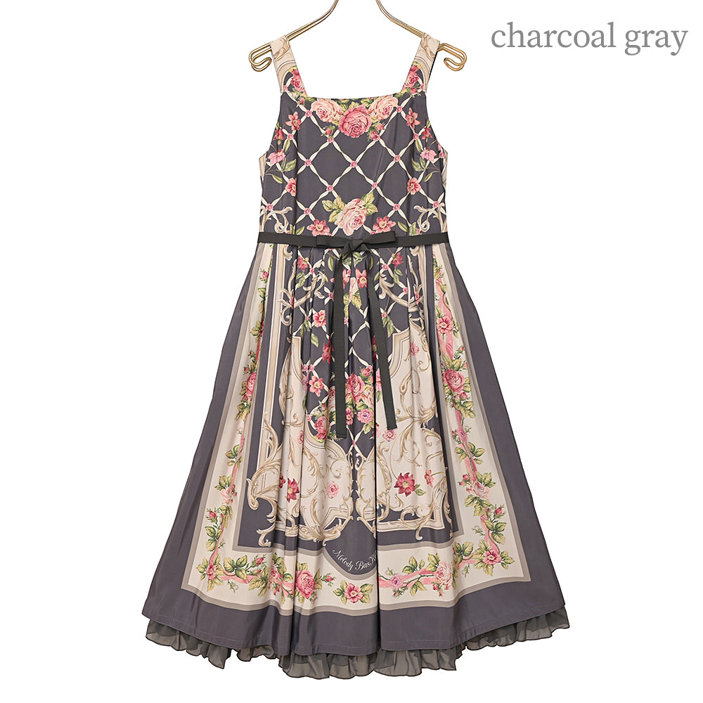 ロゼスカーフジャンパースカート