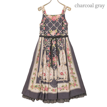 ロゼスカーフジャンパースカート