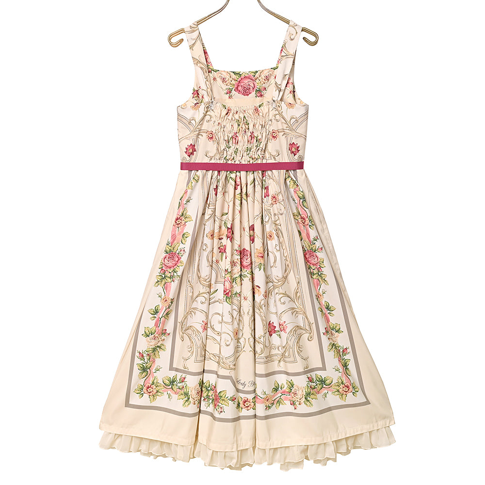 ロゼスカーフジャンパースカート