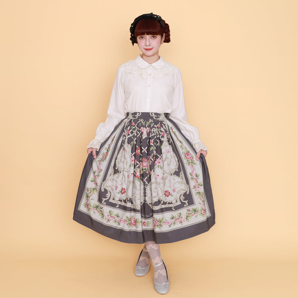 ロゼスカーフスカート