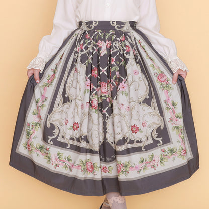 ロゼスカーフスカート