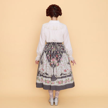 ロゼスカーフスカート