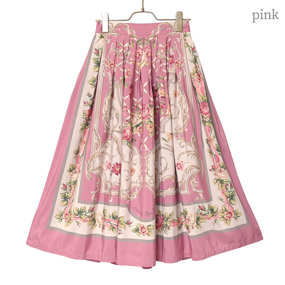 ロゼスカーフスカート