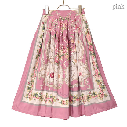 ロゼスカーフスカート