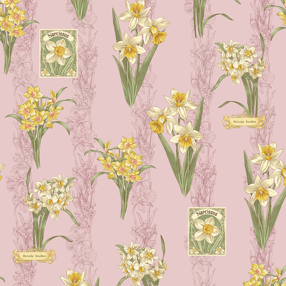 Daffodils blooming in the field V-line dress