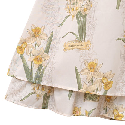 野に咲く水仙のジャンパースカート