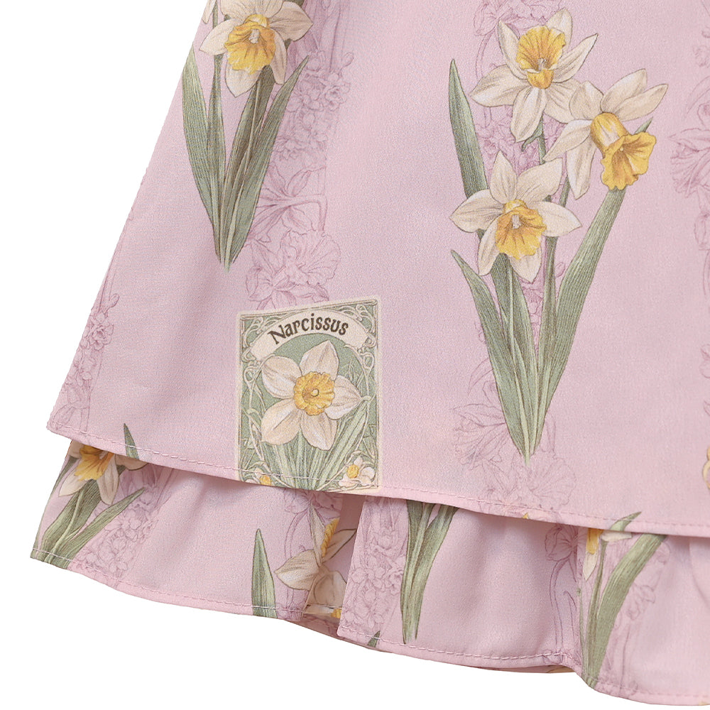 野に咲く水仙のジャンパースカート-Melody BasKet(メロディー