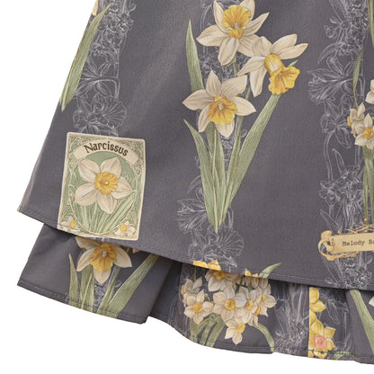 野に咲く水仙のジャンパースカート