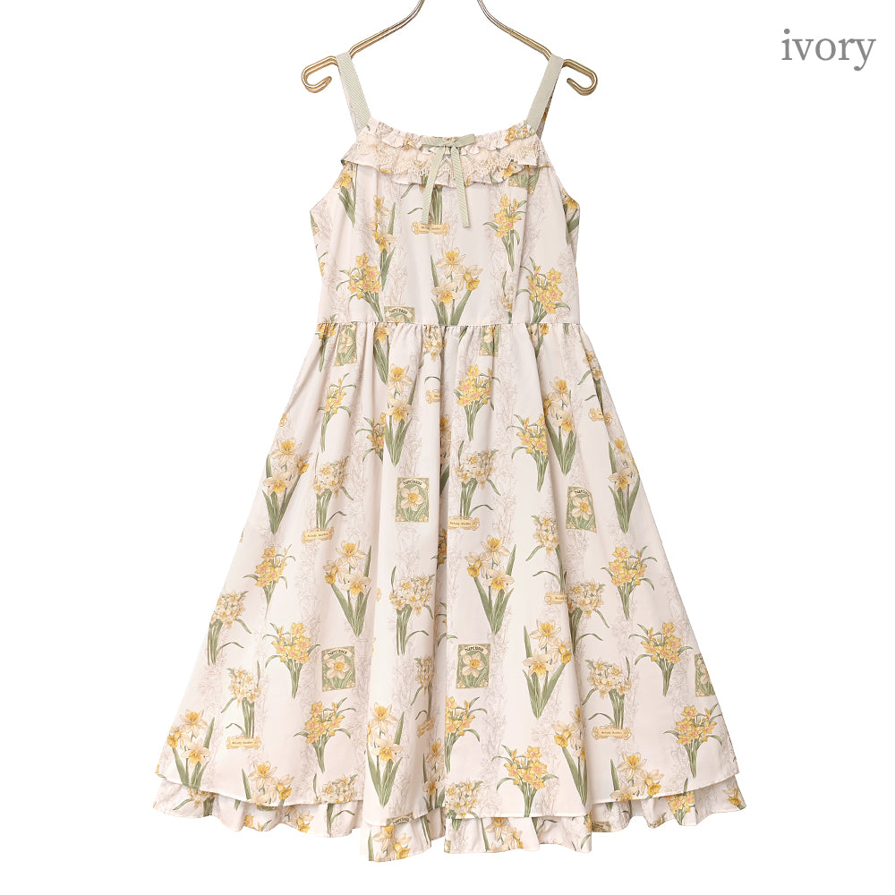 野に咲く水仙のジャンパースカート