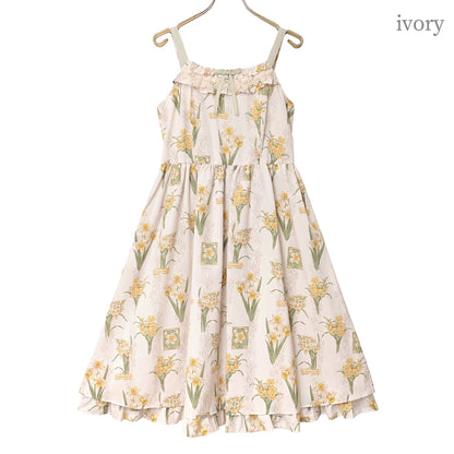 野に咲く水仙のジャンパースカート