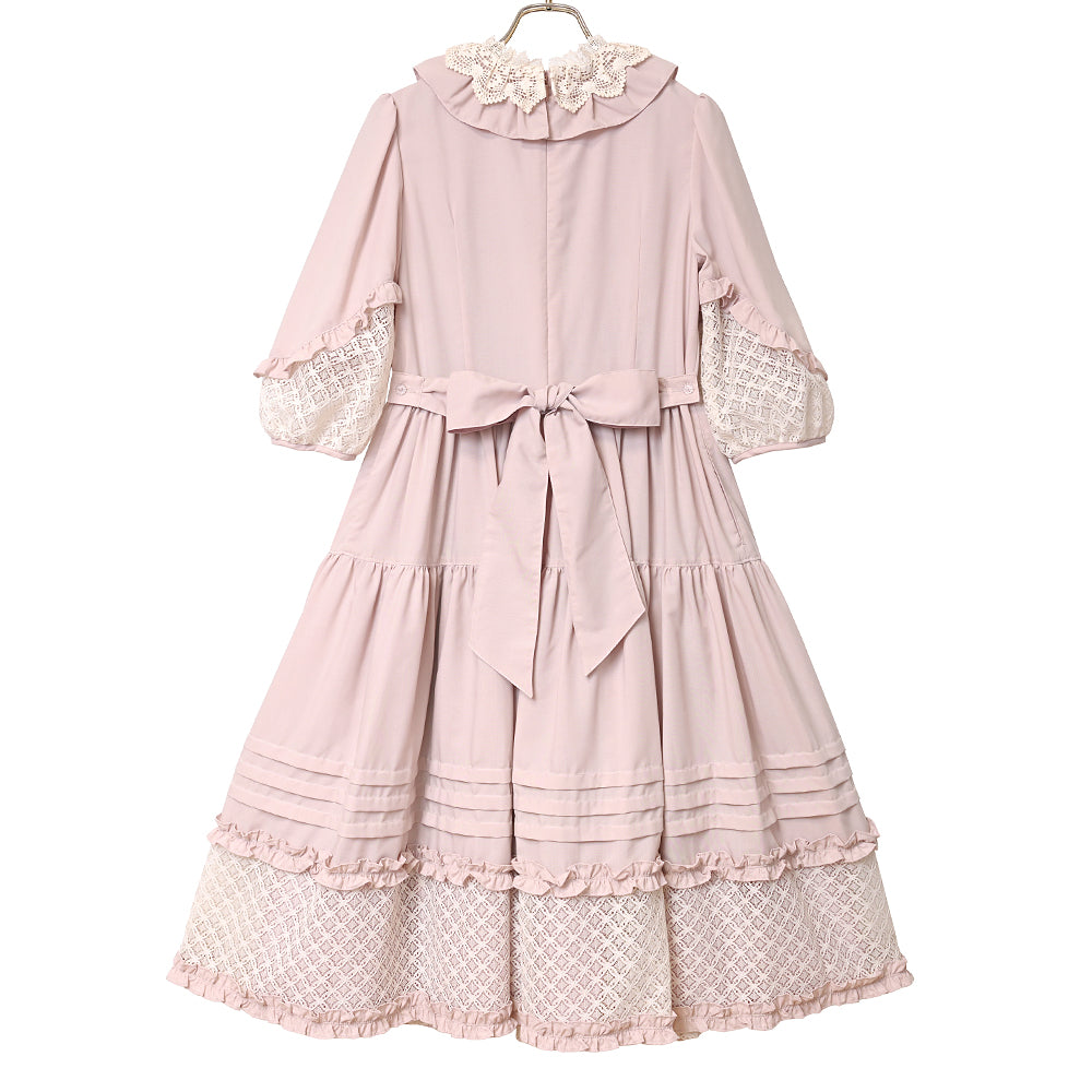 Sonatine lace switching dress