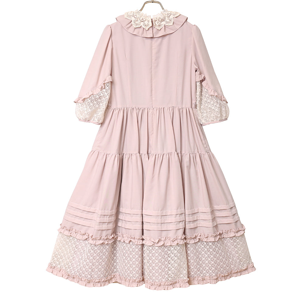 Sonatine lace switching dress