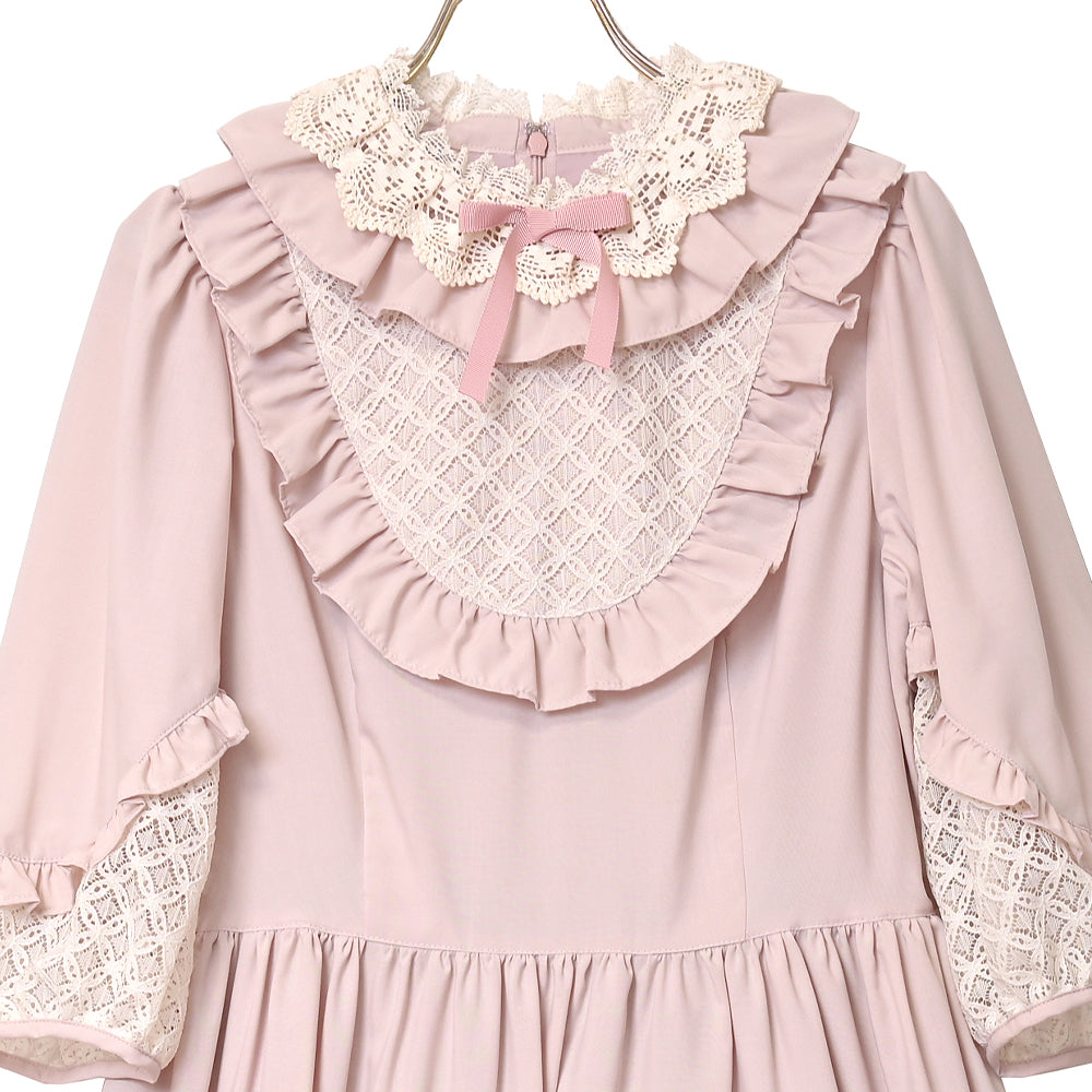 Sonatine lace switching dress