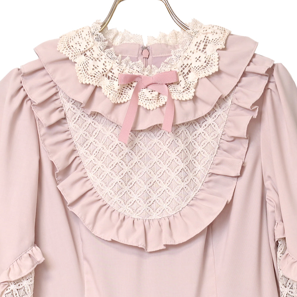 Sonatine lace switching dress