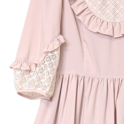 Sonatine lace switching dress