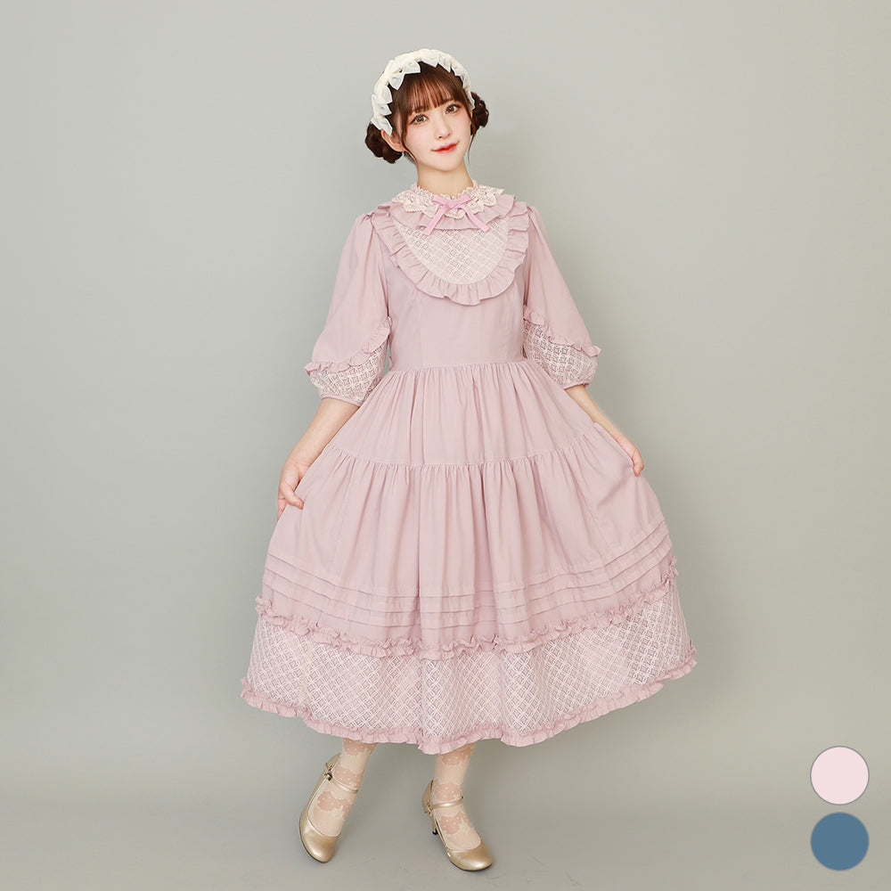 Sonatine lace switching dress