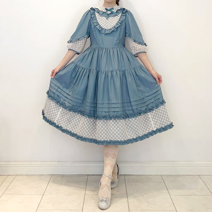 Sonatine lace switching dress