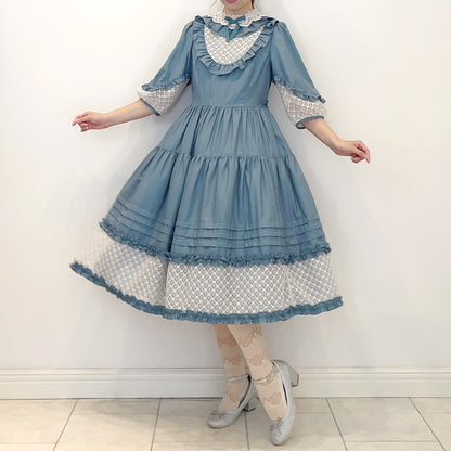 Sonatine lace switching dress