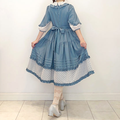 Sonatine lace switching dress