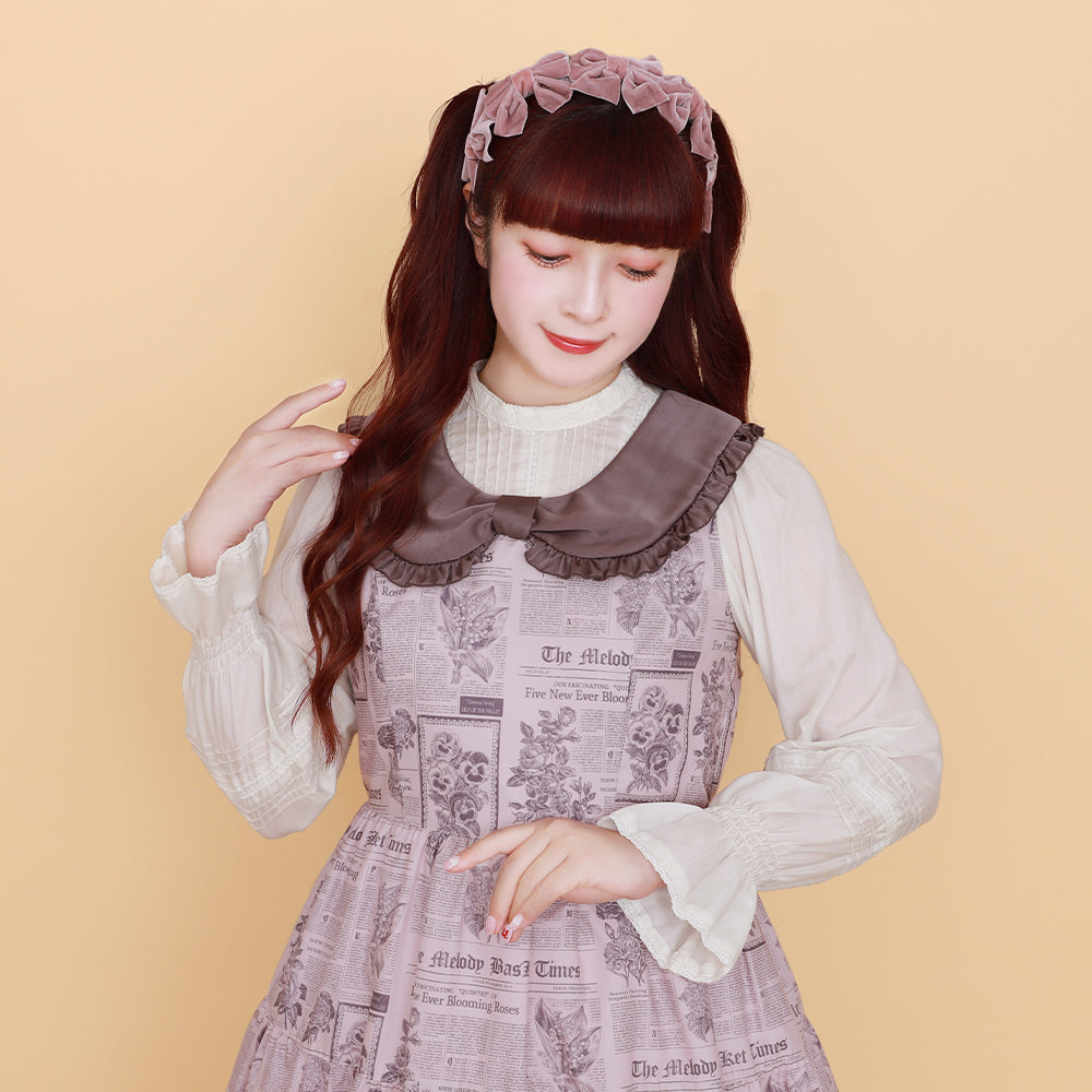 Flower newspaper Jumper dress