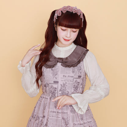 Flower newspaper Jumper dress