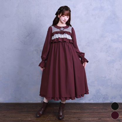 Frill doll high waist dress