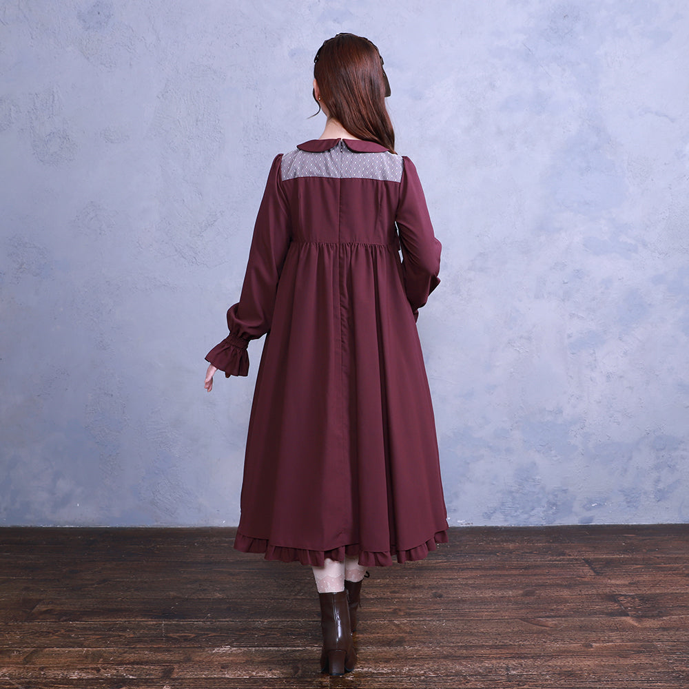 Frill doll high waist dress