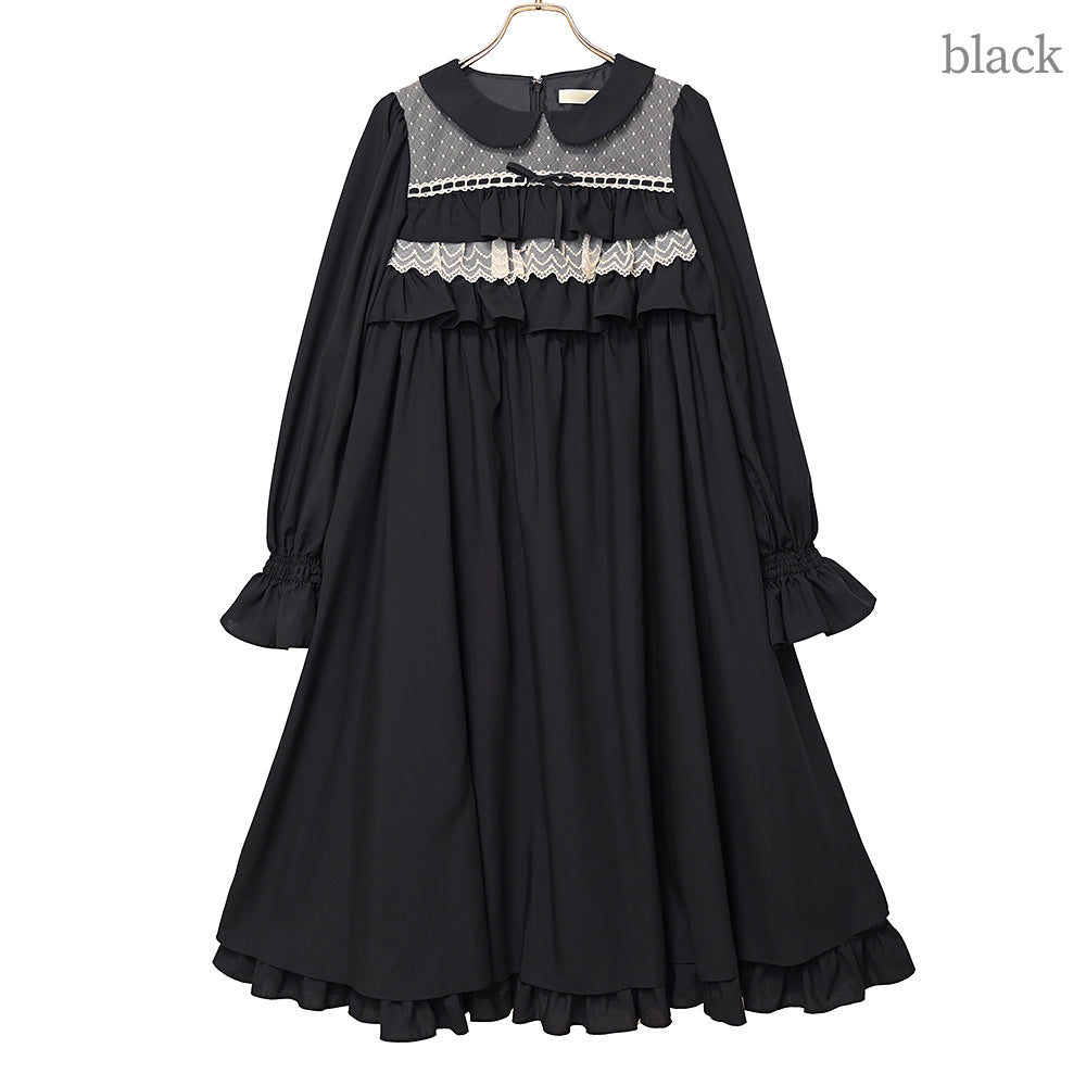 Frill doll high waist dress