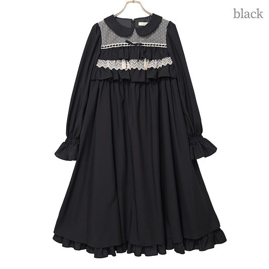 フリルドールハイウエストワンピース