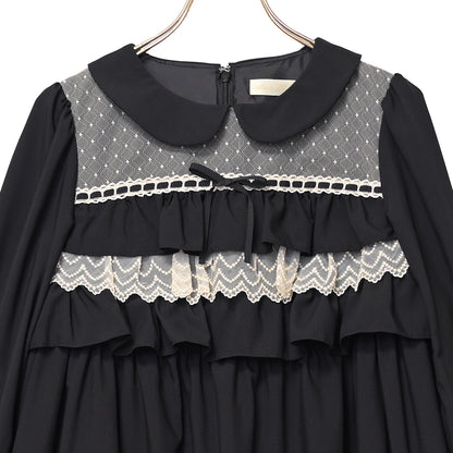 Frill doll high waist dress