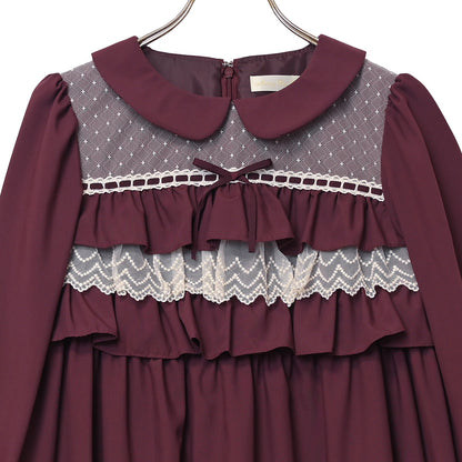 Frill doll high waist dress