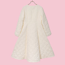将图片加载到图库查看器，Ribbon quilted long coat
