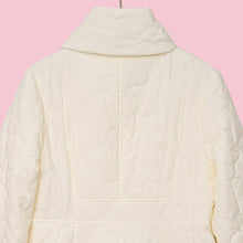 将图片加载到图库查看器，Ribbon quilted long coat
