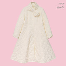 将图片加载到图库查看器，Ribbon quilted long coat
