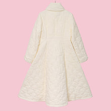 将图片加载到图库查看器，Ribbon quilted long coat

