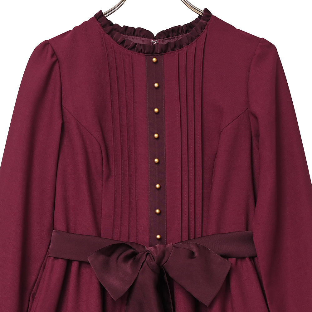 Emma waist ribbon dress