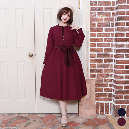 Emma waist ribbon dress