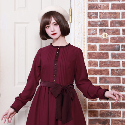 Emma waist ribbon dress