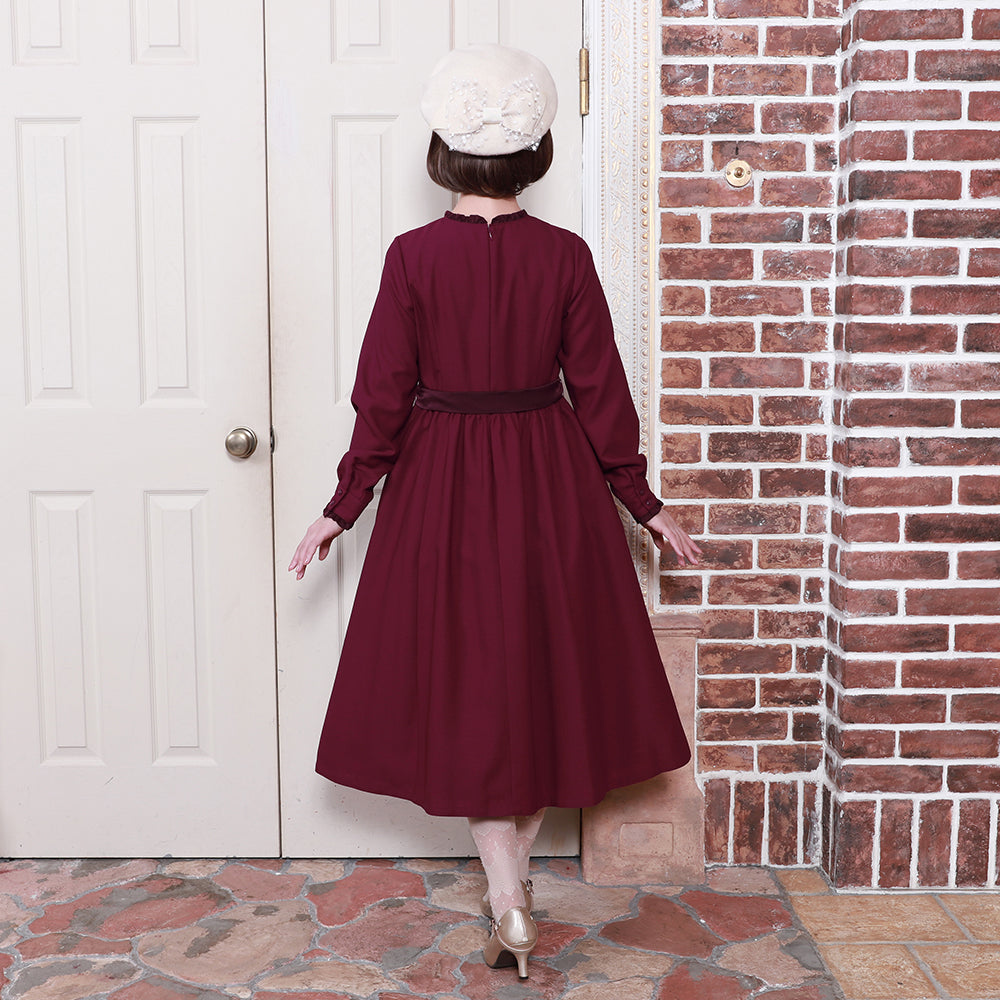 Emma waist ribbon dress