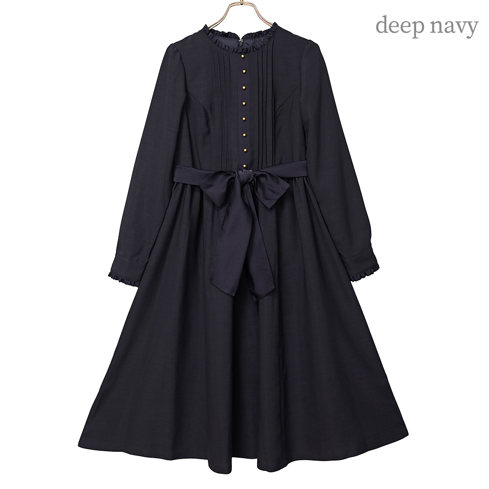 Emma waist ribbon dress